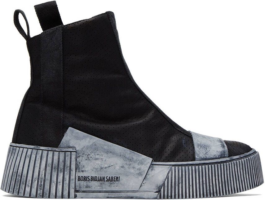 Boris Bidjan Saberi Black Bamba 3.2 Sneakers - Picture 5