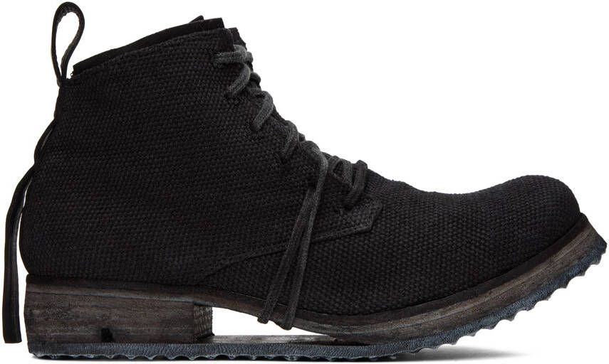 Boris Bidjan Saberi Black 'Boot 4' Boots