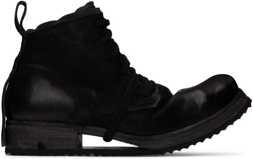 Boris Bidjan Saberi Black Leather Boot4 Boots