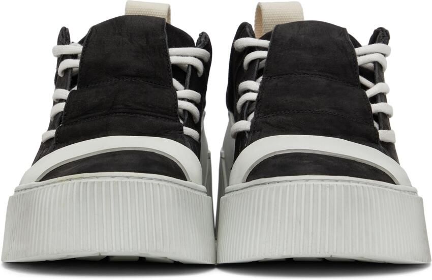 Boris Bidjan Saberi Black & Off-White Suede Bamba 2.1 Sneakers - Picture 3