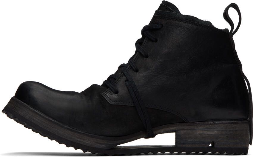 Boris Bidjan Saberi Black 'Boot4' Boots - Picture 3