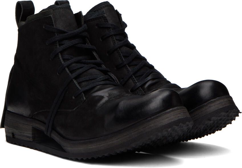 Boris Bidjan Saberi Black 'Boot4' Boots - Picture 2