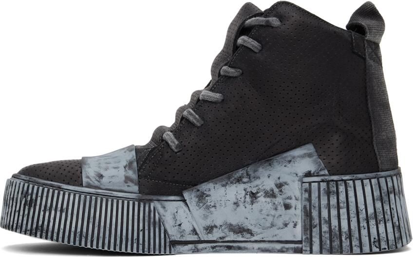 Boris Bidjan Saberi Black High Bamba 1.1 Sneakers - Picture 3