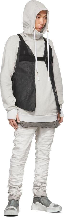 Boris Bidjan Saberi Grey Bamba 3.1 High Top Sneakers - Picture 4