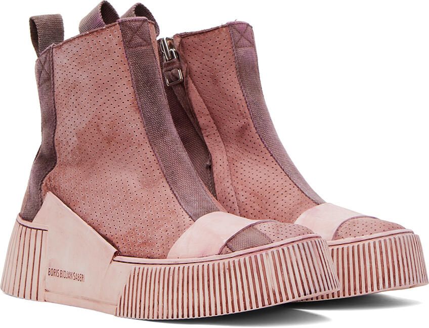 Boris Bidjan Saberi Pink Bamba 3.2 Sneakers - Picture 2
