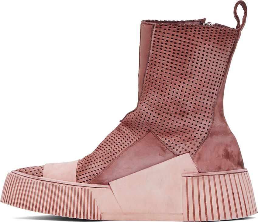 Boris Bidjan Saberi Pink Bamba 5 Sneakers - Picture 3