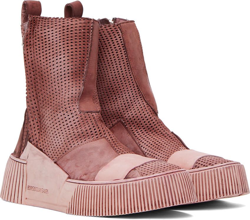 Boris Bidjan Saberi Pink Bamba 5 Sneakers - Picture 2