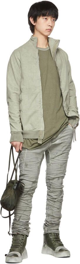 Boris Bidjan Saberi SSENSE Exclusive Khaki Bamba 1.1 Sneakers - Picture 4