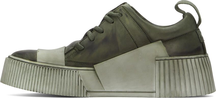 Boris Bidjan Saberi SSENSE Exclusive Khaki Bamba 2.1 Sneakers - Picture 3