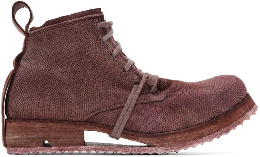 Boris Bidjan Saberi Burgundy Boot 4 Boots - Picture 5