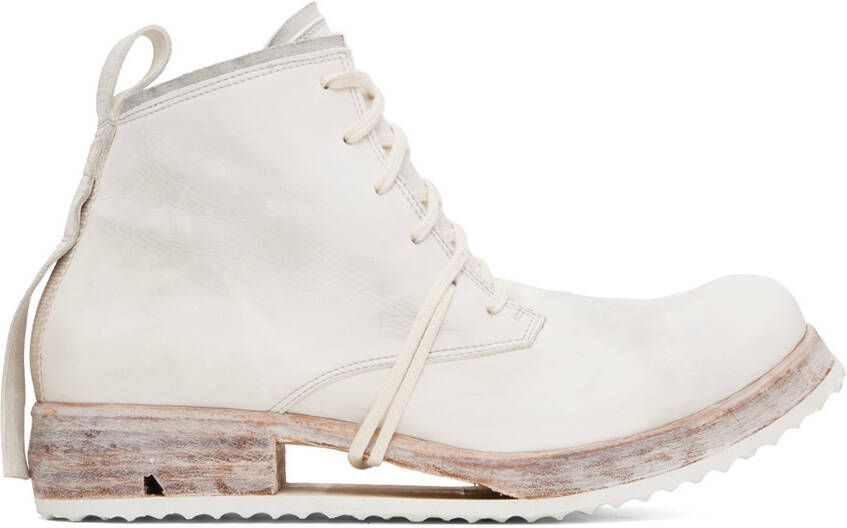 Boris Bidjan Saberi Gray 'Boot4' Boots - Picture 4