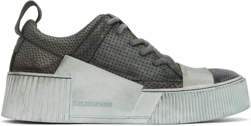 Boris Bidjan Saberi Grey Bamba 2.1 Sneakers - Picture 5