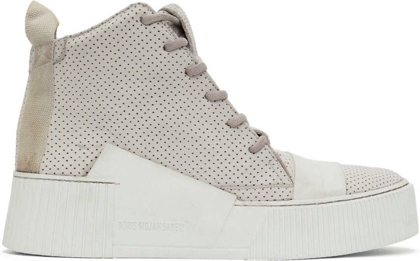 Boris Bidjan Saberi Off-White Bamba 1.1 High Top Sneakers - Picture 5