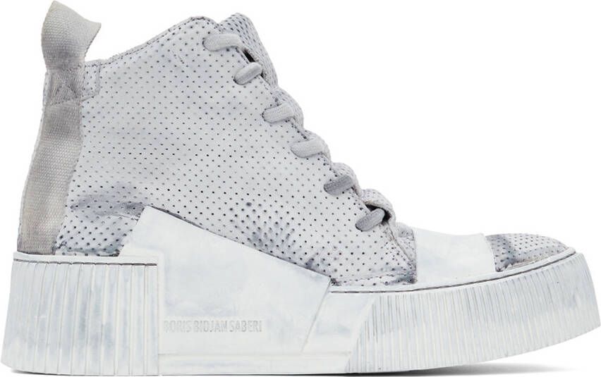 Boris Bidjan Saberi SSENSE Exclusive Grey Bamba 1.1 Sneakers - Picture 5