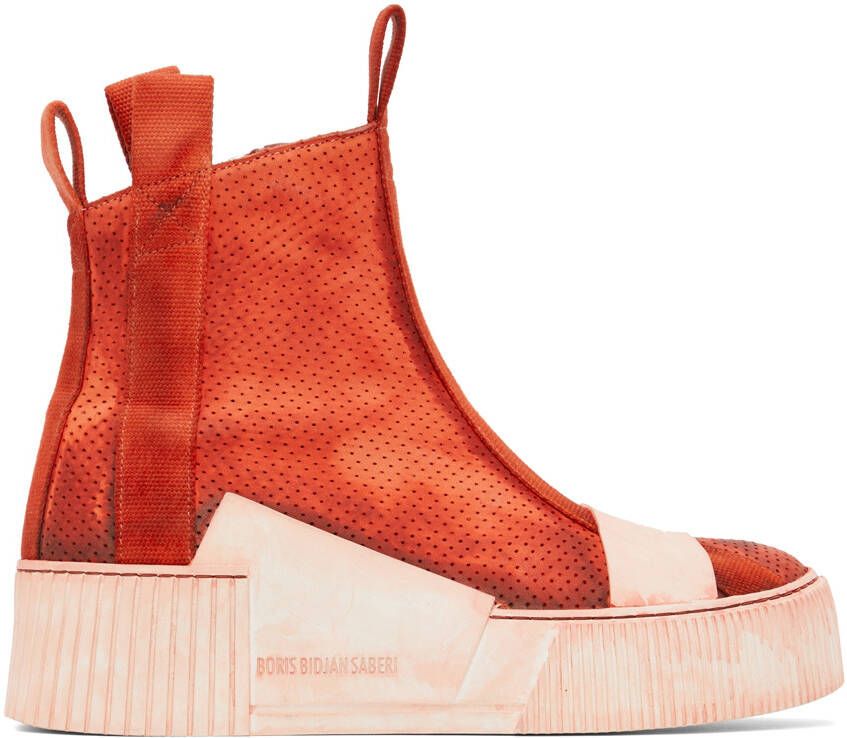 Boris Bidjan Saberi SSENSE Exclusive Red Bamba 3.1 Sneakers - Picture 5