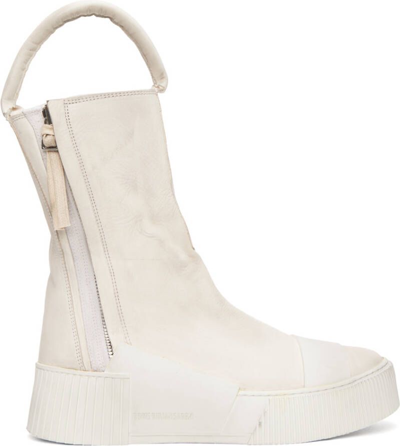 Boris Bidjan Saberi White Bamba 4 Sneakers