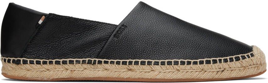 BOSS Black Leather Espadrilles - Picture 5