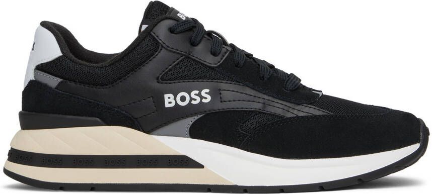 BOSS Black Mixed Sneakers - Picture 5