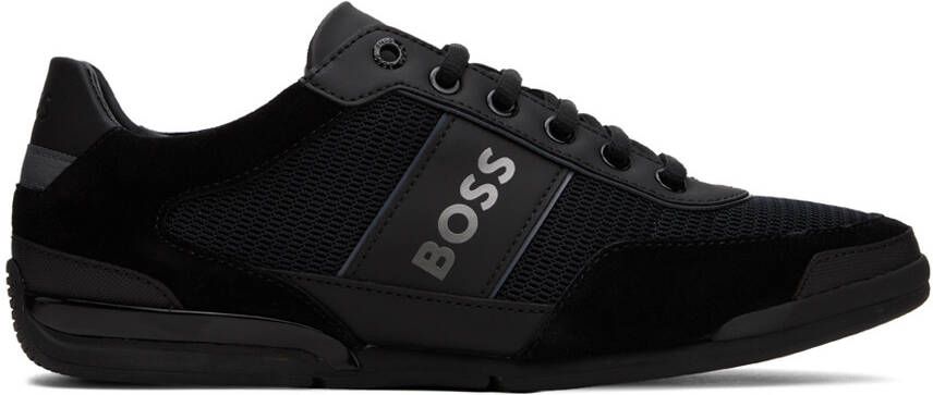 BOSS Black Paneled Sneakers