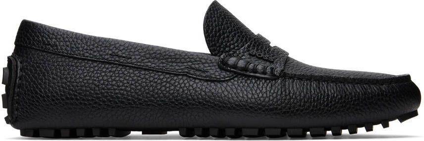 BOSS Black Strap Loafers - Picture 5