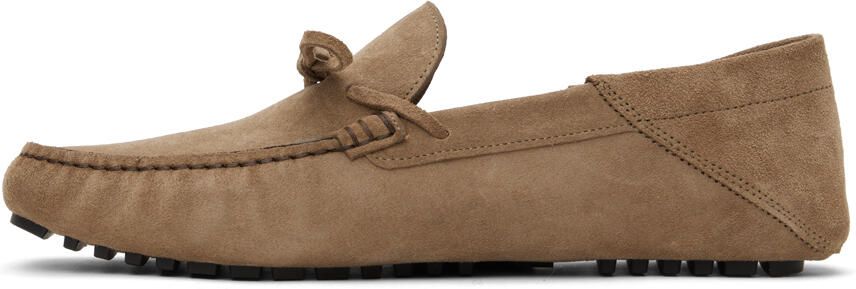 BOSS Beige Knotted Trim Loafers - Picture 3