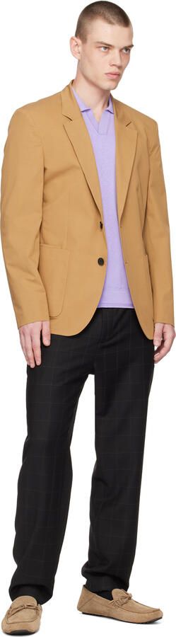 BOSS Beige Knotted Trim Loafers - Picture 4