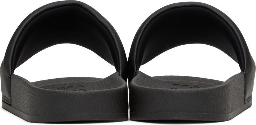 BOSS Black Embroidered Slides