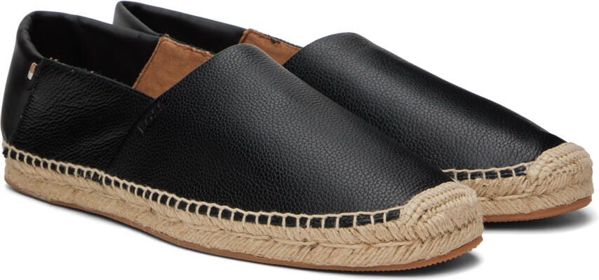 BOSS Black Leather Espadrilles - Picture 2