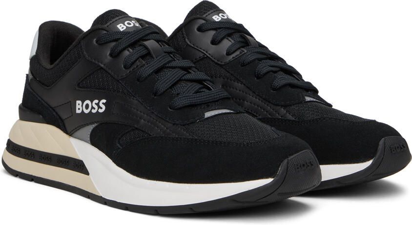 BOSS Black Mixed Sneakers - Picture 2
