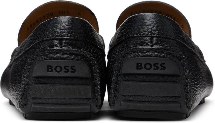 BOSS Black Strap Loafers
