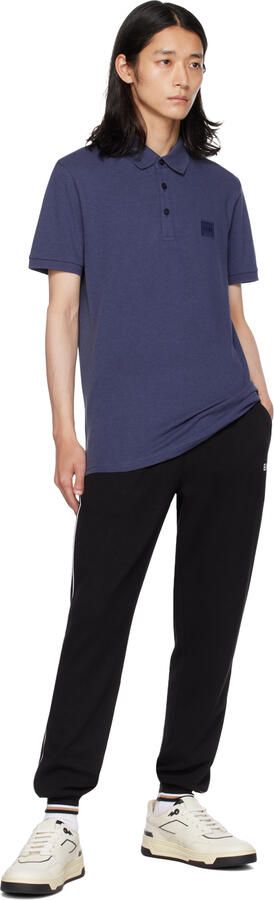 BOSS White & Black Leather Sneakers - Picture 4