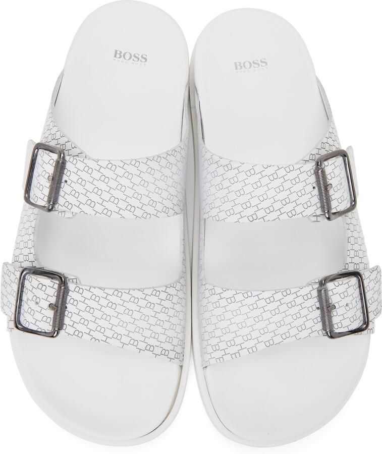 BOSS White Cliff Sandals