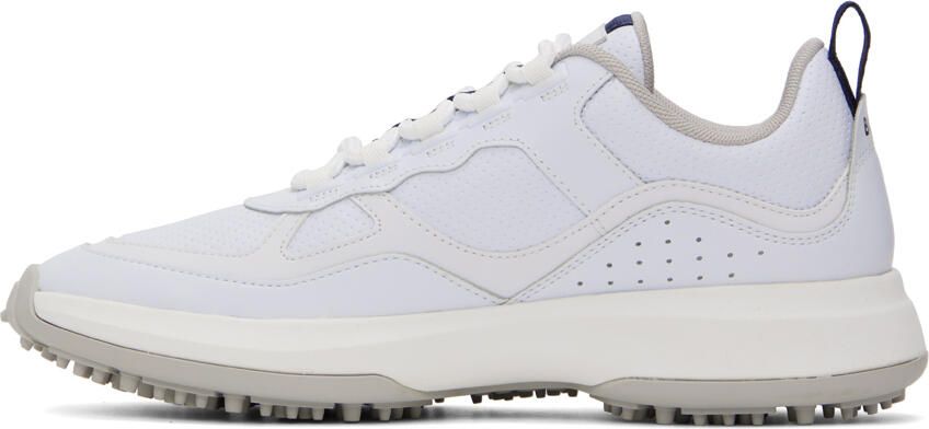 BOSS White Perforated Sneakers - Picture 3