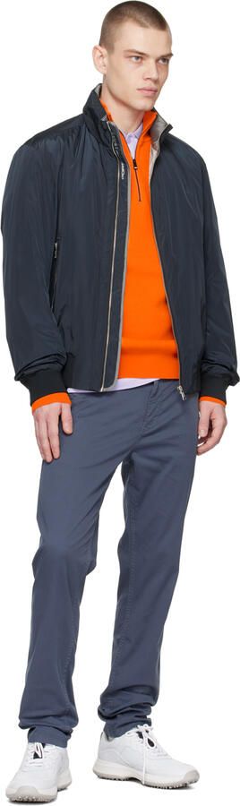 BOSS White Perforated Sneakers - Picture 4