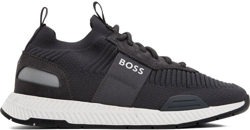 BOSS Gray Sock Sneakers