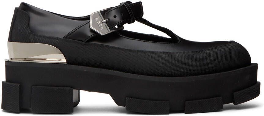 Both Black Gao Mary Jane Platform Loafers - Picture 6