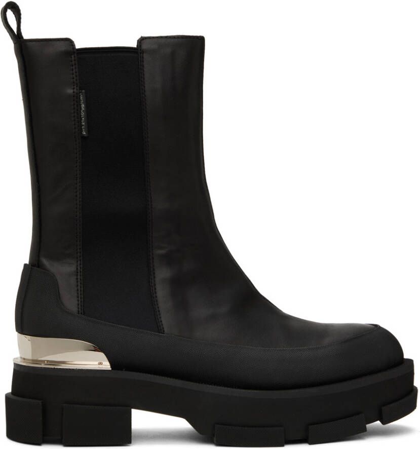 Both Black Gao Mary Jane Platform Loafers - Picture 2