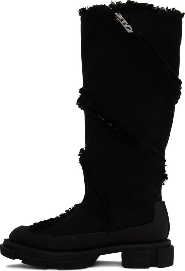 Both Black Gao Boots