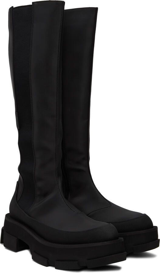 Both Black Gao Platform Chelsea Boots - Picture 3