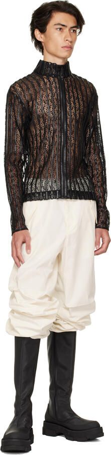 Both Black Gao Platform Chelsea Boots - Picture 4