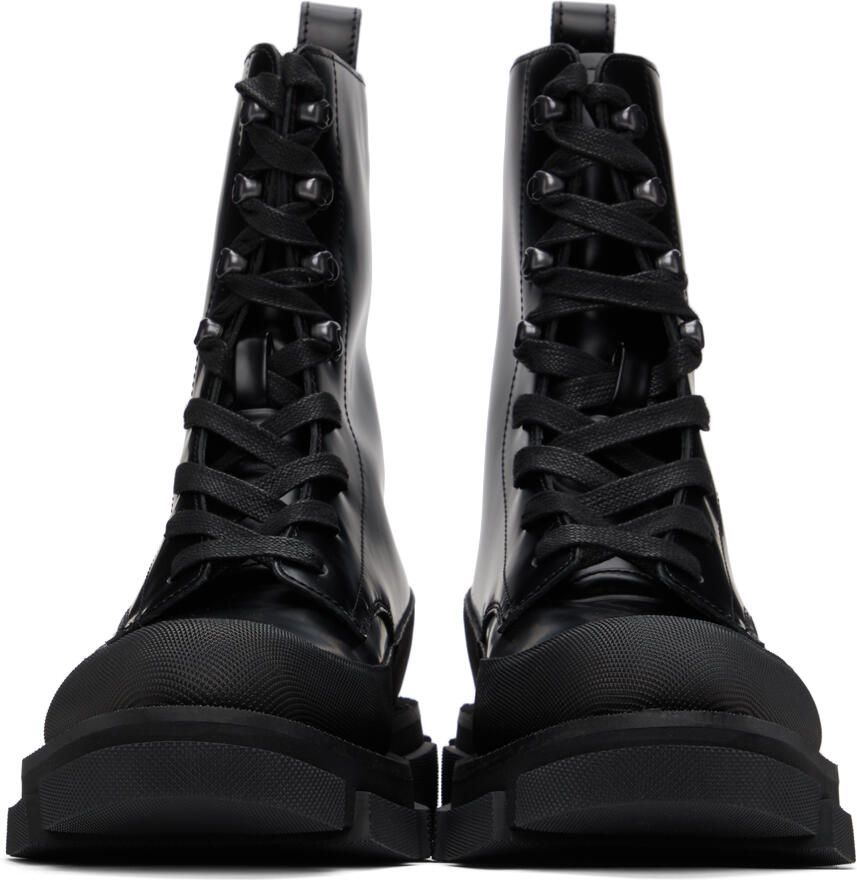 Both Black Gao High Lace-Up Boots