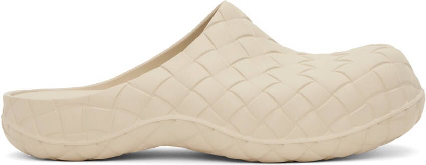 Bottega Veneta Beige Beebee Clogs