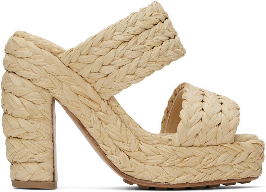 Bottega Veneta Beige Canalazzo Sandals - Picture 5