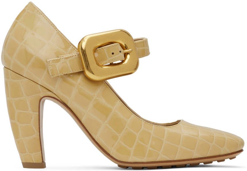 Bottega Veneta Beige Mostra Mary-Jane Pumps