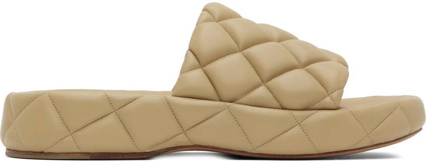 Bottega Veneta Beige Padded Sandals - Picture 5