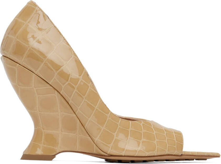 Bottega Veneta Beige Punta Heeled Sandals