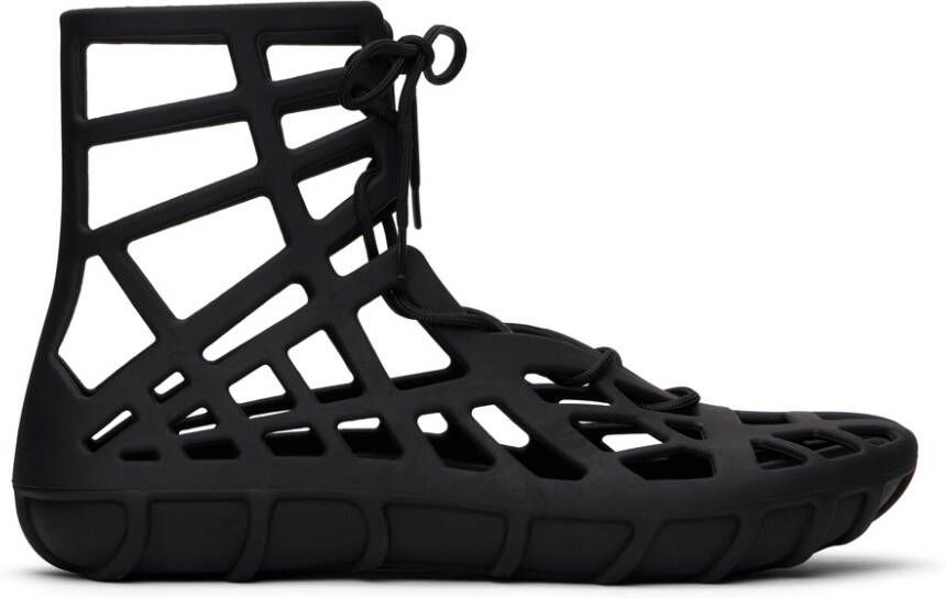 Bottega Veneta Black Atlas Sandals