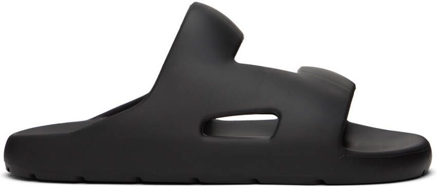 Bottega Veneta Black Band Slides - Picture 5