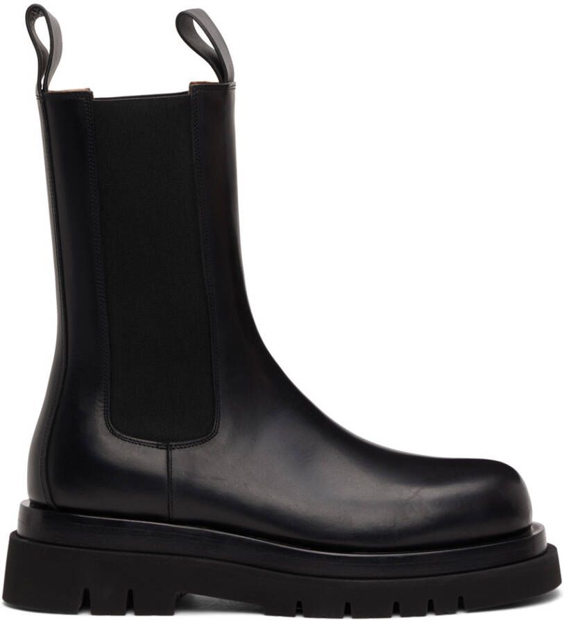 Bottega Veneta Black BV Lug Chelsea Boots - Picture 4