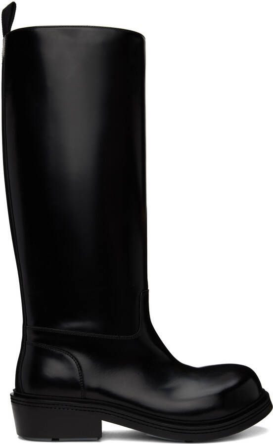 Bottega Veneta Black Fireman Boots - Picture 3